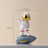 Creative Music Astronaut Figurines Resin Home Decor Nordic Miniature Statues Spaceman Sculptures Home Decoration Accessories