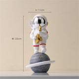 Creative Music Astronaut Figurines Resin Home Decor Nordic Miniature Statues Spaceman Sculptures Home Decoration Accessories