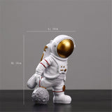 Creative Music Astronaut Figurines Resin Home Decor Nordic Miniature Statues Spaceman Sculptures Home Decoration Accessories