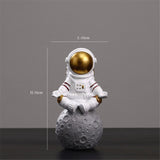 Creative Music Astronaut Figurines Resin Home Decor Nordic Miniature Statues Spaceman Sculptures Home Decoration Accessories