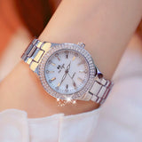 2022 Gold Ladies Wrist Watches Dress Watch Women Crystal Diamond Watches Stainless Steel Silver Clock Women Montre Femme