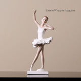 Nordic Style Ballet Girl Statue Creative Home Decor Resin Ballet Figurines For Home Room Decoration Gift For Girlfriend