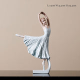 Nordic Style Ballet Girl Statue Creative Home Decor Resin Ballet Figurines For Home Room Decoration Gift For Girlfriend