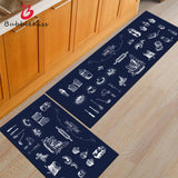 Bath Mat For Kitchen Nordic Style Water Absorption Home Decor Rugs Decoration Salon Carpet Black Delicate Area Floor