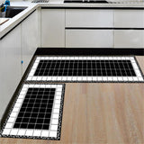 Bath Mat For Kitchen Nordic Style Water Absorption Home Decor Rugs Decoration Salon Carpet Black Delicate Area Floor