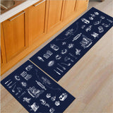 Bath Mat For Kitchen Nordic Style Water Absorption Home Decor Rugs Decoration Salon Carpet Black Delicate Area Floor