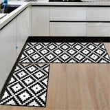 Bath Mat For Kitchen Nordic Style Water Absorption Home Decor Rugs Decoration Salon Carpet Black Delicate Area Floor