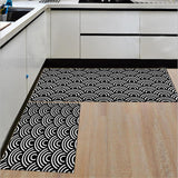 Bath Mat For Kitchen Nordic Style Water Absorption Home Decor Rugs Decoration Salon Carpet Black Delicate Area Floor