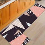 Bath Mat For Kitchen Nordic Style Water Absorption Home Decor Rugs Decoration Salon Carpet Black Delicate Area Floor