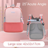 Back to school Orthopedic Schoolbag Primary Girl Ergonomic School-bags 6-12 Year Old Chest Buckle Backpack Pink Baby Mochila 6607