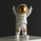 Home Decor Resin Astronaut Figurines Sculpture Decorative Spaceman With Moon Model Ornament Home Decorations Statue