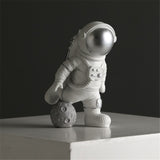 Home Decor Resin Astronaut Figurines Sculpture Decorative Spaceman With Moon Model Ornament Home Decorations Statue