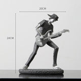 Resin Rock Band Statue Creative Home Decoration Nordic Figurine Living Room Office TV Cabinet Decor Gift For Boyfriend