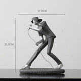 Resin Rock Band Statue Creative Home Decoration Nordic Figurine Living Room Office TV Cabinet Decor Gift For Boyfriend