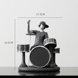 Resin Rock Band Statue Creative Home Decoration Nordic Figurine Living Room Office TV Cabinet Decor Gift For Boyfriend