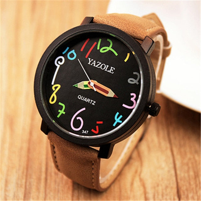 2022 New Stylish Women&#39;s Watches YAZOLE Top Brand Pencil Clock Hodinky Ladies Leather Watchband Quartz Saats montre femme