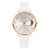 Women Fashion White Watch Quartz Leather Ladies Wristwatches 2022 New Brand Simple Number Dial Woman Clock Montre Femme