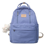Back to school Multifunction Double Zipper Women Backpack Teenager Girls Laptop Backpack Student Shoulder Bag Korean Style Schoolbag