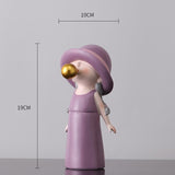 Home Decoration Bubble Girl Modern Creativity Accessories Room Decor Figurines For Interior Gift For Girlfriend Wife