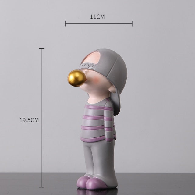 Home Decoration Bubble Girl Modern Creativity Accessories Room Decor Figurines For Interior Gift For Girlfriend Wife