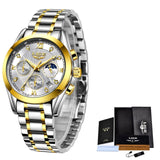 2022 New Gold Watch Women Watches Ladies Creative Steel Women's Bracelet Watches Female Waterproof Clock Relogio Feminino