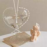 Xpoko home decor room decor bedroom decor office decor Romantic Heart Shaped Vase
