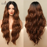 Xpoko DropShipping EASIHAIR Synthetic Wigs Long Wavy Wigs for Women Heat Resistant Cosplay Wig Natural Hair