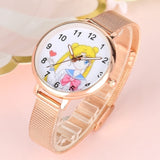 Women's Bracelet Watch Fashion Rose Gold Mesh Band Quartz Ladies Clocks Female Watches Hours Gifts Relogio Feminino