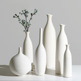 Japanese Ceramic Vase Art Modern Home Decoration Living Room Table Decoration Office Decor Minimalist White Ikebana Vases Gifts