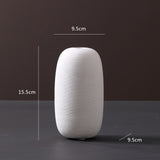 Japanese Ceramic Vase Art Modern Home Decoration Living Room Table Decoration Office Decor Minimalist White Ikebana Vases Gifts