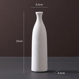 Japanese Ceramic Vase Art Modern Home Decoration Living Room Table Decoration Office Decor Minimalist White Ikebana Vases Gifts