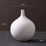 Japanese Ceramic Vase Art Modern Home Decoration Living Room Table Decoration Office Decor Minimalist White Ikebana Vases Gifts