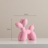 Creative Balloon Dog Figurine Nordic Resin Home Decor Modern Miniature Statues Living Room Desk Room Home Decorative Accessories