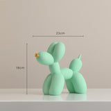 Creative Balloon Dog Figurine Nordic Resin Home Decor Modern Miniature Statues Living Room Desk Room Home Decorative Accessories