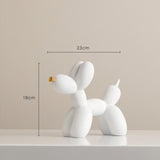 Creative Balloon Dog Figurine Nordic Resin Home Decor Modern Miniature Statues Living Room Desk Room Home Decorative Accessories