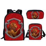 Children School Bags For Teenage Boys Kids 3PCS/SET Magic School Printing Satchel Backpack Mochila Escolar Mujer