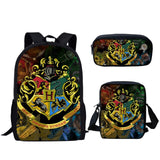 Children School Bags For Teenage Boys Kids 3PCS/SET Magic School Printing Satchel Backpack Mochila Escolar Mujer