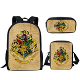 Children School Bags For Teenage Boys Kids 3PCS/SET Magic School Printing Satchel Backpack Mochila Escolar Mujer