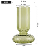 INS Creative Glass Vase Nordic Home Decorative Vase Hydroponic Terrarium Arrangement Container Table Mini Flower Vases Gifts