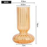 INS Creative Glass Vase Nordic Home Decorative Vase Hydroponic Terrarium Arrangement Container Table Mini Flower Vases Gifts