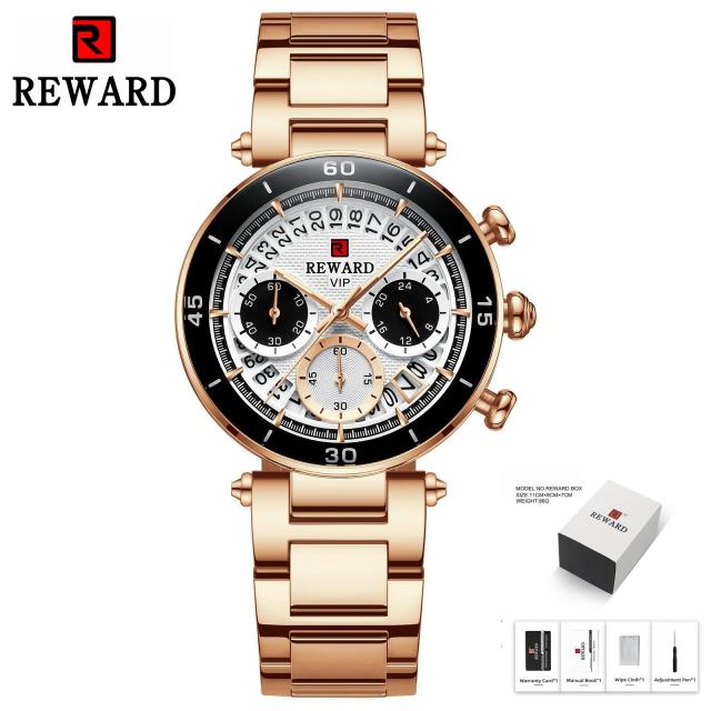 Hot Reward Women&#39;s Wristwatch Fashion Waterproof Travel Date Timepiece Girls Watch Casual Wrist Watch for Women Quartz Watches