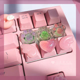 Xpoko back to school Personalized keycaps Wings cute translucent keycaps Personalized mechanical keyboard R4 keys PBT color keycaps key caps anime