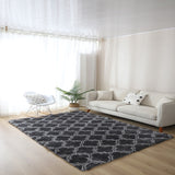 Nordic Plush Carpets For Living Room 3.5cm Long Pile PV Velvet Fluffy Bedroom Rugs Home Decor Soft White Floor Mat