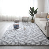 Nordic Plush Carpets For Living Room 3.5cm Long Pile PV Velvet Fluffy Bedroom Rugs Home Decor Soft White Floor Mat