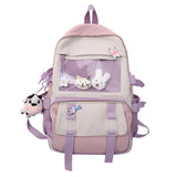 Fashion Women Backpack Kawaii Leisure Canvas Bookbag Femal Laptop Mochila Teenager Girl Schoolbag Travel Bag Rucksack