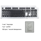 Spanish Keycaps For Mechanical Keyboard Compatible With MX Switches Double Shot Support Led Lighting Keycaps OEM Profile