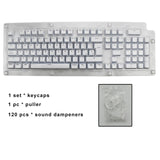 Spanish Keycaps For Mechanical Keyboard Compatible With MX Switches Double Shot Support Led Lighting Keycaps OEM Profile