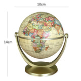 Retro Mini Globe Modern Home Decoration Study Office Desk Decoration Accessories Geography Learning Tool Kids Toys Birthday Gift
