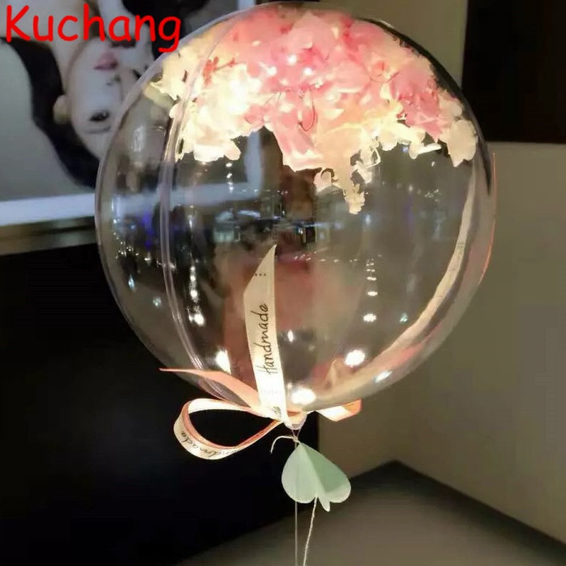 10/18/24/36 inch Bobo Balloon Helium Clear No Wrinkle Transparent Inflatable Balloons Wedding Birthday Party Decoration Globos