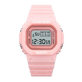 2022 Women&#39;s Simple Digital Luminous Electronic Watch Unisex Kids Square Watch Sports Student Waterproof Watch Set Alarm
